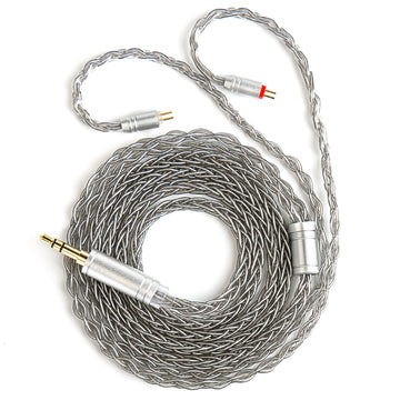 【KBEAR ST12/ST12PLUS】 Upgraded Cable 8-strand 4N OFC silver-plated High-purity 4N Upgraded Cable 3.5MM plug/4.4MM plug - KEEPHIFI