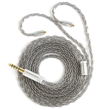 【KBEAR ST12/ST12PLUS】 Upgraded Cable 8-strand 4N OFC silver-plated High-purity 4N Upgraded Cable 3.5MM plug/4.4MM plug - KEEPHIFI