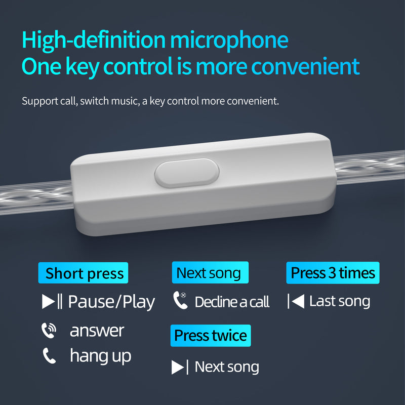 【KZ EDXS】HIFI Earphones Dynamic Monitor Bass Earbuds