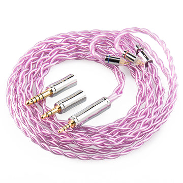 【TRI ST8】 5N OFC mixed 4N silver-plated OFC detachable-Plug Upgrade Cable - KEEPHIFI