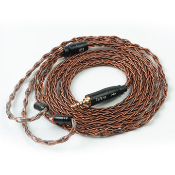 【KBEAR 4891】 8 Strands Oxygen-free Copper Upgraded Cables Brown - KEEPHIFI