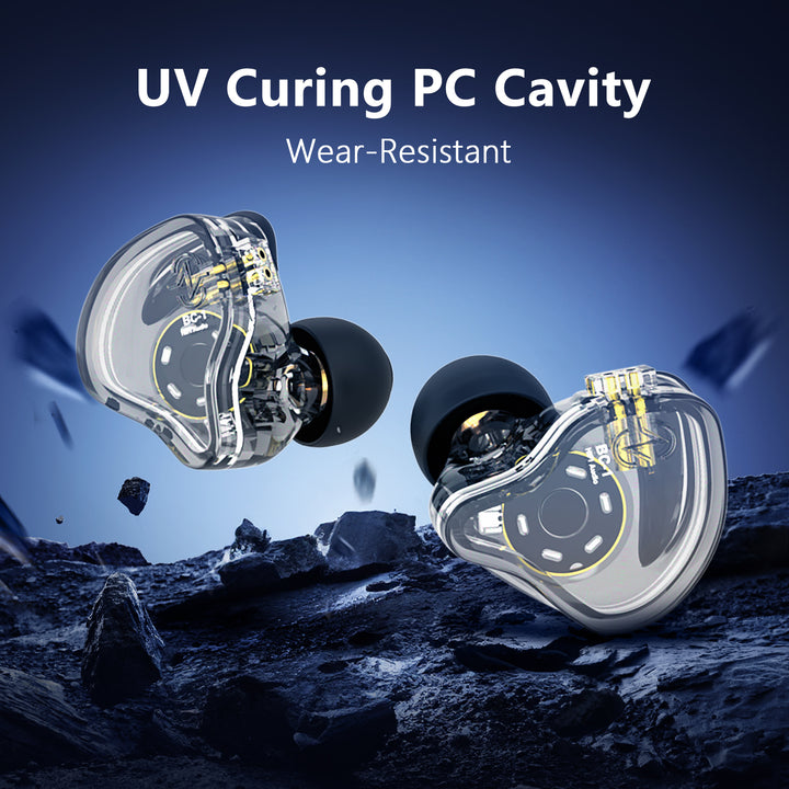 【CCZ Melody】Best IEM Earphones for Music Quality 1DD + 1BA Hybrid In Ear Monitor Headphone HiFi Bass Earphones Earbud - KEEPHIFI