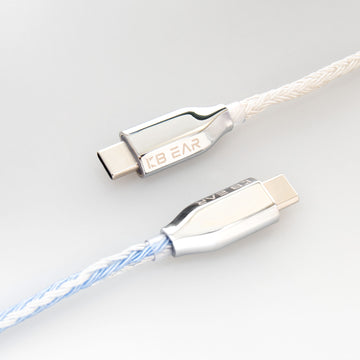 【KBEAR T3 Plus】Decoding Upgrade Cable Oxygen-free Copper plated with 5N Cable 8-core High purity 1.2m Long MMCX/TFZ/2PIN to Type C - KEEPHIFI
