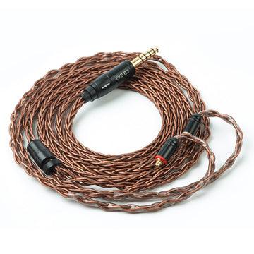 【KBEAR 4891】 8 Strands Oxygen-free Copper Upgraded Cables Brown - KEEPHIFI