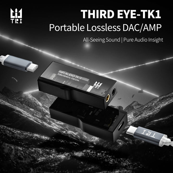 【TRI Third Eye TK1】Portable Lossless DAC/AMP, HiFi Headphone Amplifier, Portable USB DAC Lossless Mini Audio Amps - KEEPHIFI