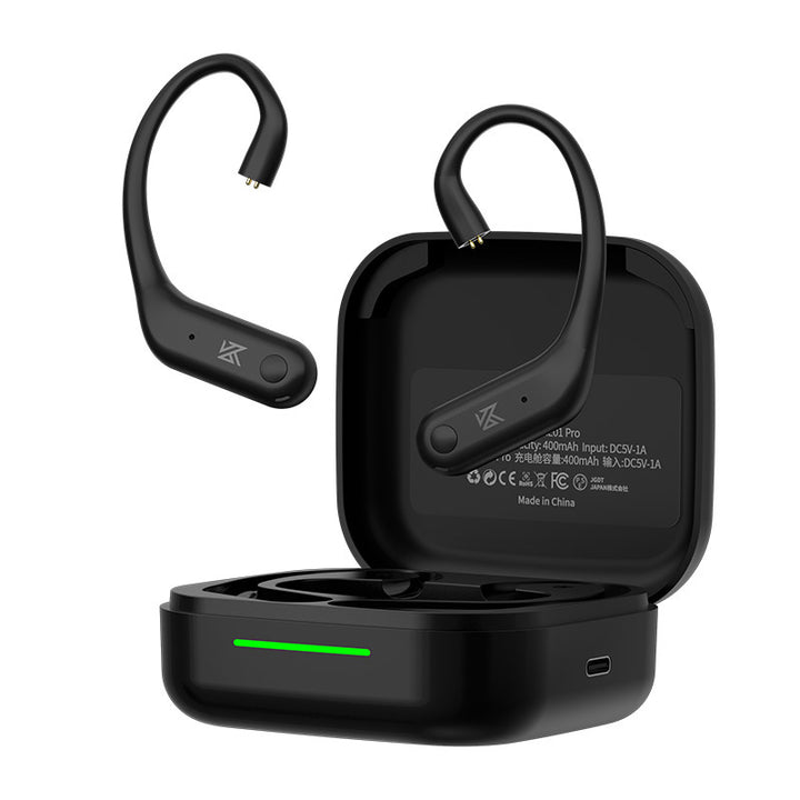 【KZ AE01】Bluetooth Module EarHook, True Wireless Bluetooth Earbuds with APT-X AAC, CVC Noise Reduction, Low Latency, HiFi Sound, 36H Playtime, Compatible with KZ & CCA Brand C PIN Wired Earphones - KEEPHIFI