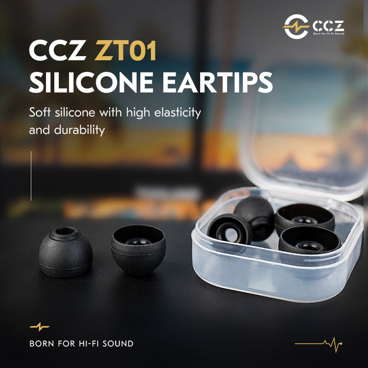 【CCZ ZT01】 Silicone Eartips, Soft silicone with high elasticity and durability(Only shipping for oders over $10) - KEEPHIFI