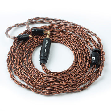 【KBEAR 4891】 8 Strands Oxygen-free Copper Upgraded Cables Brown - KEEPHIFI