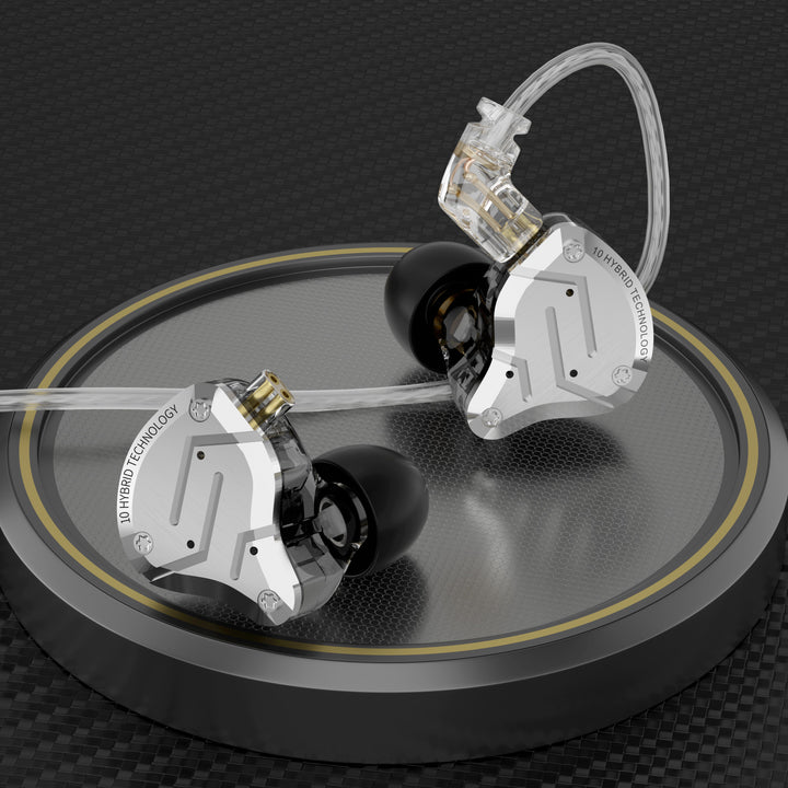 【KZ ZS10 Pro】 4BA+1DD Hybrid In Ear Earphone Headphones DJ Monitor Wired Earbuds Headset - KEEPHIFI