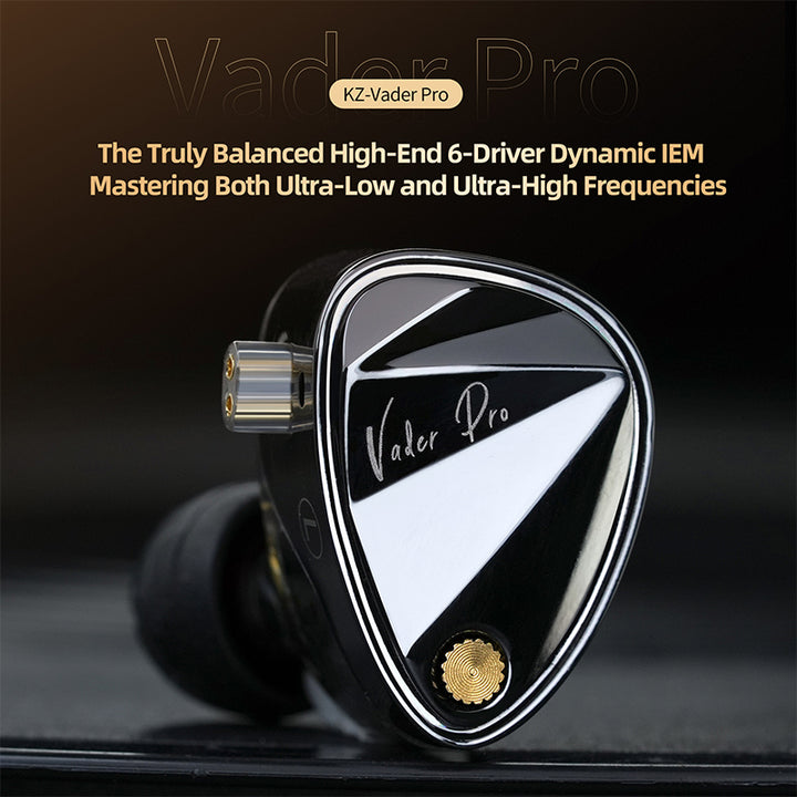 【KZ Vader Pro】The truly Balanced High-end 6 Drivers Dynamic IEM Mastering both Ultra-low and Ultra-high Frequencies - KEEPHIFI