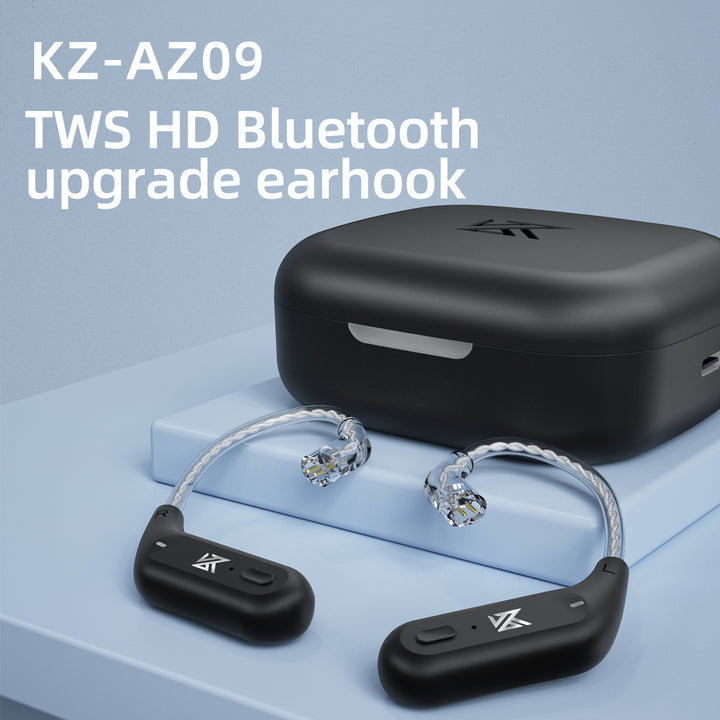 【KZ AZ09】IEM Bluetooth Adapter, Bluetooth 5.4 Module, Wireless Waterproof Earhook Extra, Long Battery Life - KEEPHIFI