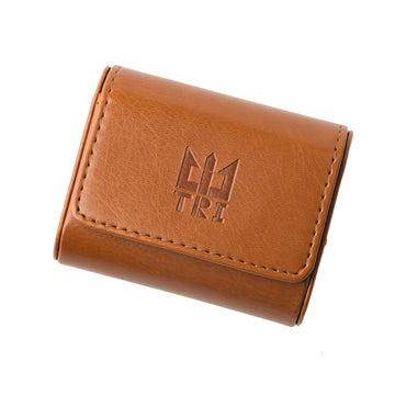 【TRI Leather Case 】High-end Leather Earphone Case Earphones and Cables Storage Case - KEEPHIFI