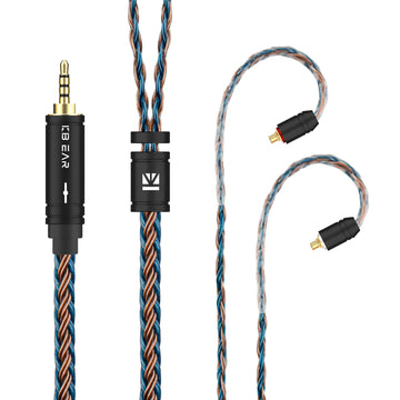 【KBEAR ST16】Crystal 16 Cores 1.2M Long Upgrade Cable 5N single crystal copper silver-plated upgrade wire - KEEPHIFI