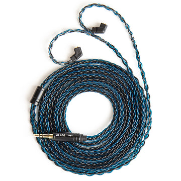 【KBEAR ST12/ST12PLUS】 Upgraded Cable 8-strand 4N OFC silver-plated High-purity 4N Upgraded Cable 3.5MM plug/4.4MM plug - KEEPHIFI