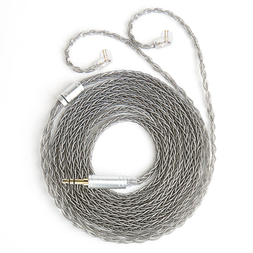 【KBEAR ST12/ST12PLUS】 Upgraded Cable 8-strand 4N OFC silver-plated High-purity 4N Upgraded Cable 3.5MM plug/4.4MM plug - KEEPHIFI