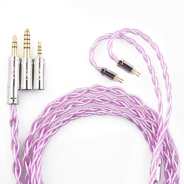 【TRI ST8】 5N OFC mixed 4N silver-plated OFC detachable-Plug Upgrade Cable - KEEPHIFI