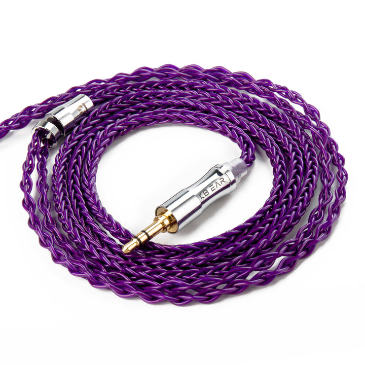 【KBEAR Enma】 OFC Upgraded Cable 8-core Litz structure Purple 1.2m Long - KEEPHIFI