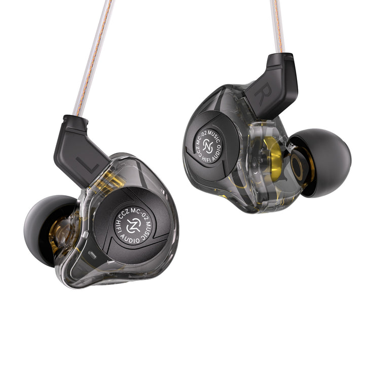 【CCZ Aura MC02】 HIFI In-Ear Headphones Dual-Magnet Dynamic Driver, Powerful Mid-to-Low Frequencies & Design for Music and Game - KEEPHIFI