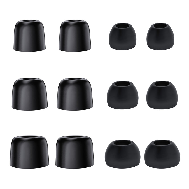 【KBEAR FT01】 Silicone + Memory Foam Eartips Combo Set, 3 Pairs Silicone Eartips 3 Pairs Memory Foam Eartips - KEEPHIFI