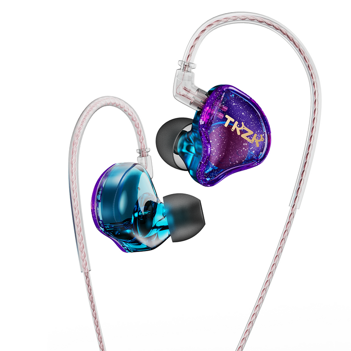 【TKZK TK01】 In Ear Monitor Headphones 10mm Tesla Driver Unit Wired Earbuds Colorful HiFi Gaming Earbuds - KEEPHIFI