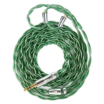 【KBEAR AegisWire】High-purity Silver-plated OFC HiFi headphone Upgrade Cable 3.5mm 4.4mm, 1.2m Long - KEEPHIFI