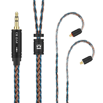 【KBEAR ST16】Crystal 16 Cores 1.2M Long Upgrade Cable 5N single crystal copper silver-plated upgrade wire - KEEPHIFI