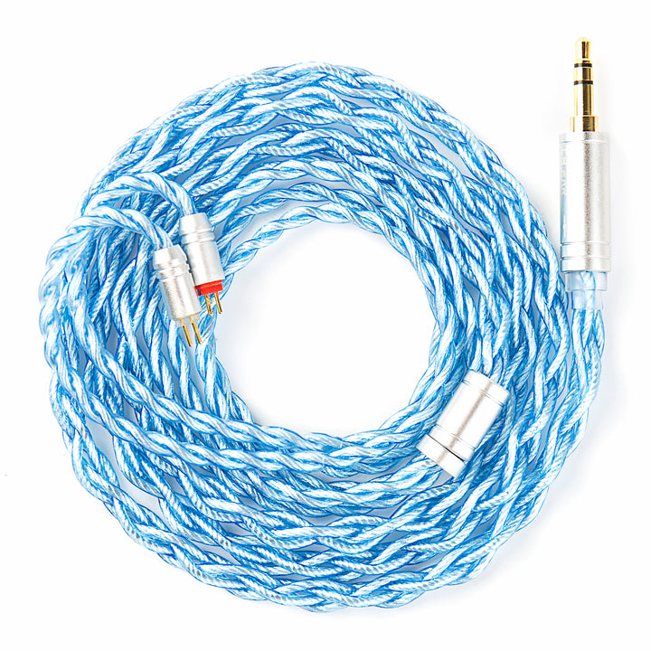 【KBEAR Palm Thunder】Single Crystal Copper Silver-Plated HiFi Earphone Upgrade Cable - KEEPHIFI