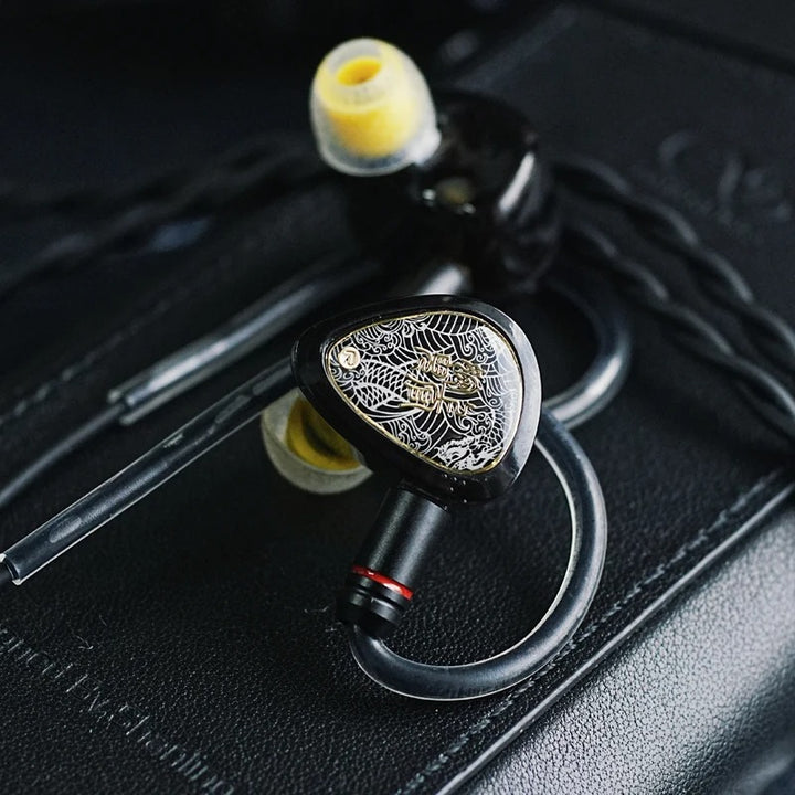 【TANGZU WANER SG 2】in Ear Monitor HiFi Wired Earbuds,10mm Dynamic Driver PET Diaphragm Gaming IEM Earphones with 2Pin Detachable OFC Cable - KEEPHIFI