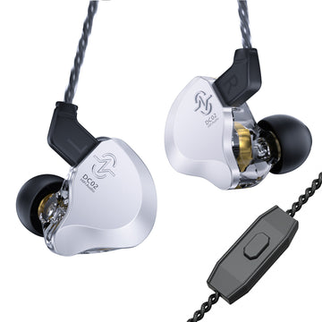 【CCZ SOLO DC02】Wired Gaming Earbuds Noise Cancelling Dual Magnetic Circuit DD HIFI IEM Headphones In-ear Monitors Earphones Best Earbuds with Mic/No mic - KEEPHIFI