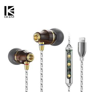 【KBEAR KW1】Best Noise Cancelling Earbuds for Sleeping, In-Ear Earphones HiFi Best Wired Earbuds IEM Headphones 3.5MM Type C Lightning Earphones for iphone - KEEPHIFI