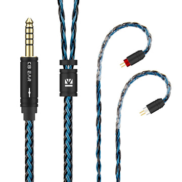 【KBEAR ST16】Crystal 16 Cores 1.2M Long Upgrade Cable 5N single crystal copper silver-plated upgrade wire - KEEPHIFI