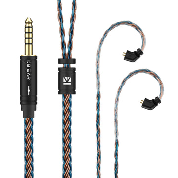 【KBEAR ST16】Crystal 16 Cores 1.2M Long Upgrade Cable 5N single crystal copper silver-plated upgrade wire - KEEPHIFI