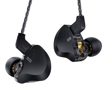 【CCZ SOLO DC02】Wired Gaming Earbuds Noise Cancelling Dual Magnetic Circuit DD HIFI IEM Headphones In-ear Monitors Earphones Best Earbuds with Mic/No mic - KEEPHIFI