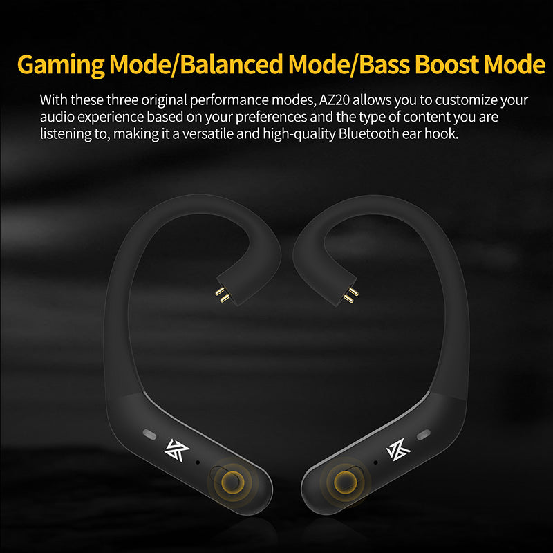 【KZ AZ20】C PIN Bluetooth Compatible 5.3 Wireless Upgrade Ear Hook Earphone Cable With Charging Case Snapdragon Sound Technology
