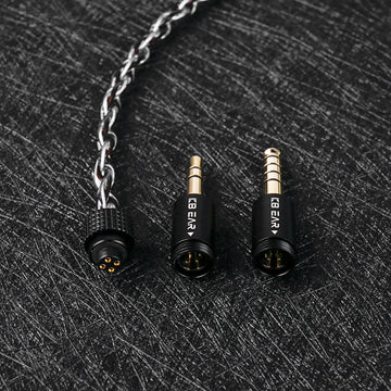 【KBEAR P34】5N 2-Strands 98-Core OFC Silver-Plated HiFi Earphone Upgrade Cable Interchangeable Plug Design - KEEPHIFI