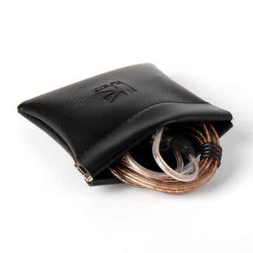 【KBEAR BP01】 Earphones Storage Bag Headphone Accessory Earbuds Leather Case - KEEPHIFI