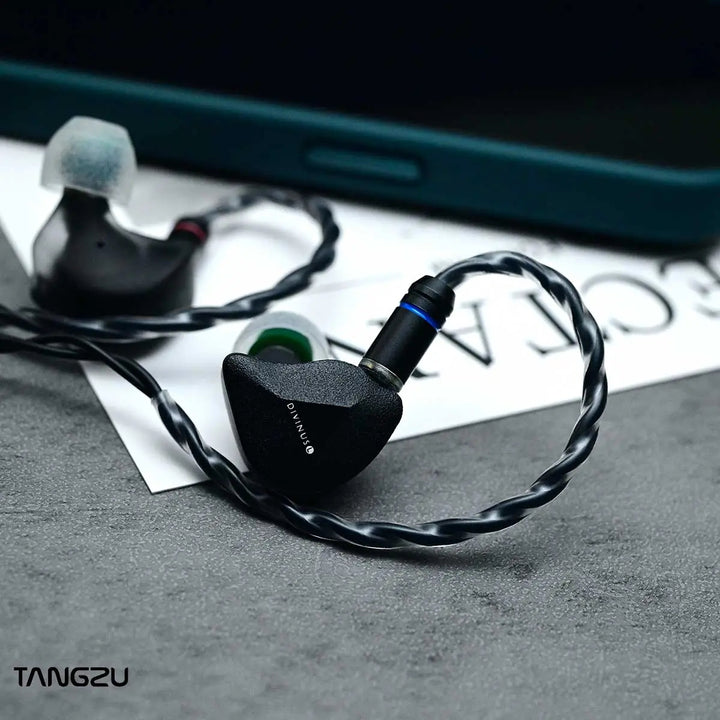 【TANGZU FUDU Verse 1】1DD+2BA Driver Earphone, HiFi IEM in Ear Monitor with Ergonomic Shape, and Detachable Oxygen-Free Silver-Plated Copper 2Pin Cable for Audiophile Musician - KEEPHIFI