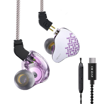 【KBEAR Rosefinch】 in-Ear Monitor, HiFi Wired Earbuds with Biological Diaphragm DD Powerful Basshead Earphone for Audiophiles, Musician and Gamers - KEEPHIFI