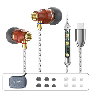【KBEAR KW1】Best Noise Cancelling Earbuds for Sleeping, In-Ear Earphones HiFi Best Wired Earbuds IEM Headphones 3.5MM Type C Lightning Earphones for iphone - KEEPHIFI