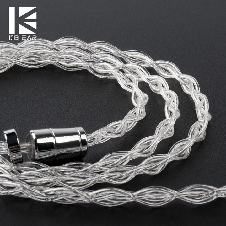 【KBEAR Limpid】4 Core 4N 99.99% Purity silver earphone cable|Free Shipping - KEEPHIFI