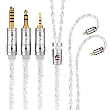 【KBEAR Limpid Pro】 8 Core Pure Silver Cable|Free Shipping - KEEPHIFI