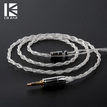 【KBEAR Limpid】4 Core 4N 99.99% Purity silver earphone cable|Free Shipping - KEEPHIFI