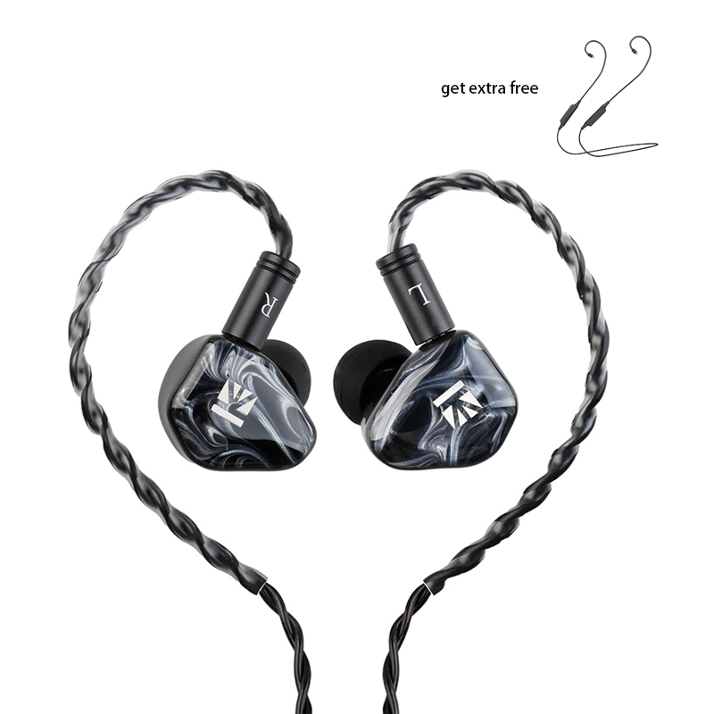 【KBEAR KB01】 Headphones 10MM Beryllium Diaphragm Dynamic Drivers Earphone Noise Cancelling Earbuds Sport In-ear Headset Monitor KZ