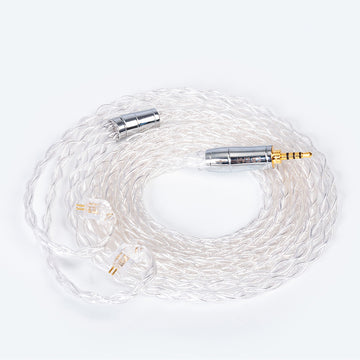 【KBEAR Limpid Pro】 8 Core Pure Silver Cable|Free Shipping - KEEPHIFI