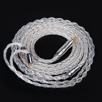 【KBEAR Limpid Pro】 8 Core Pure Silver Cable|Free Shipping - KEEPHIFI