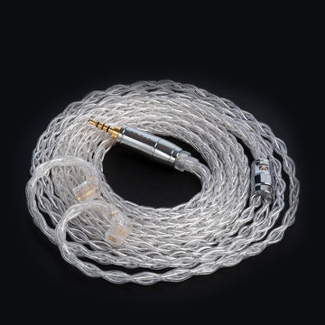 【KBEAR Limpid Pro】 8 Core Pure Silver Cable|Free Shipping - KEEPHIFI