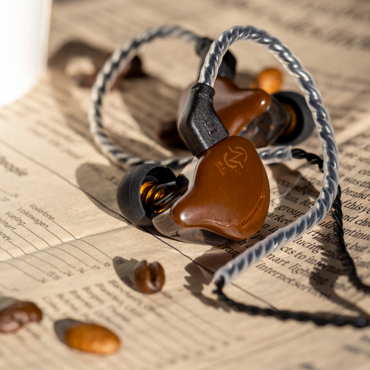 【CCZ Coffee Bean】 Best Dynamic Driver Earphones IEM Headphones Good Sound Quality 1DD HIFI Immersive Bass Sound Wired Earbuds - KEEPHIFI