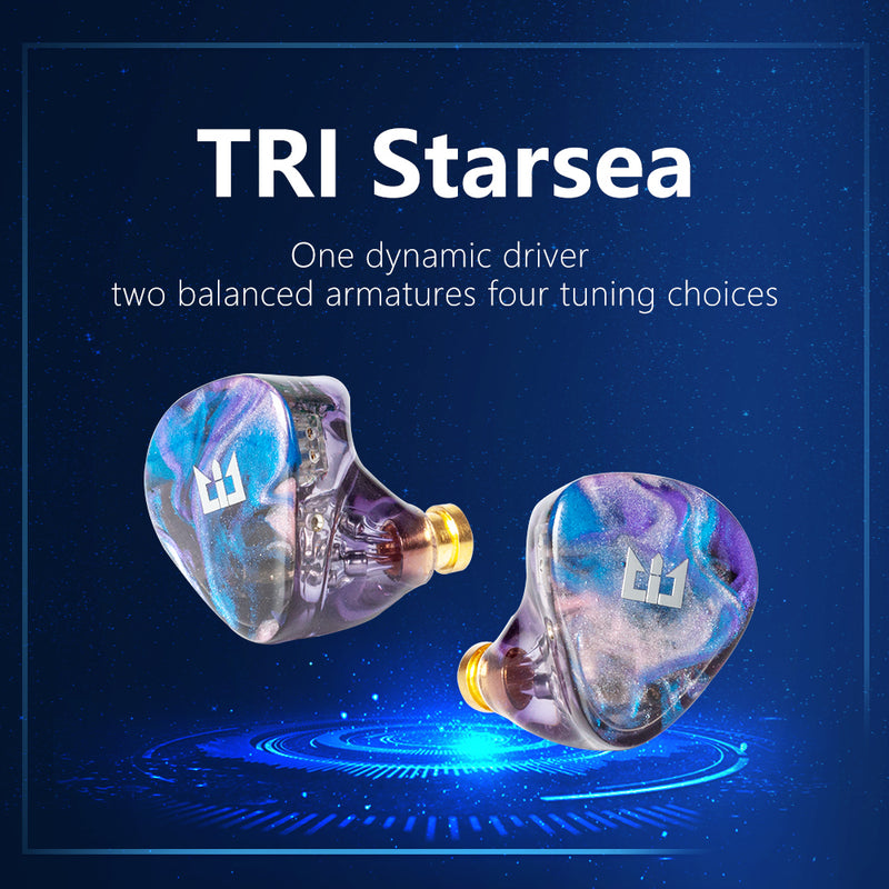 【TRI Starsea】 2BA + 1DD In Ear Monitor | Shipping Free