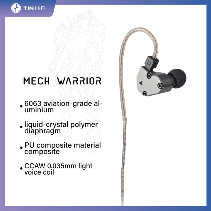 【TINHIFI C2】Mech Warrior LCP PU Composite Diaphragm In-ear Earphone - KEEPHIFI