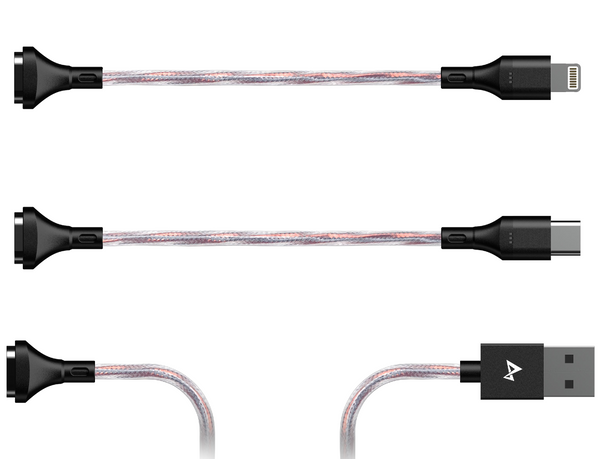 【IKKO Arc FFL010】4-strand 12-core single crystal copper silver-plated Magnetic Upgraded Cable | Free Shipping